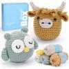 2 PCS Highland Cow and Owl