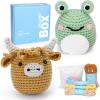 2 PCS Highland Cow and Frog